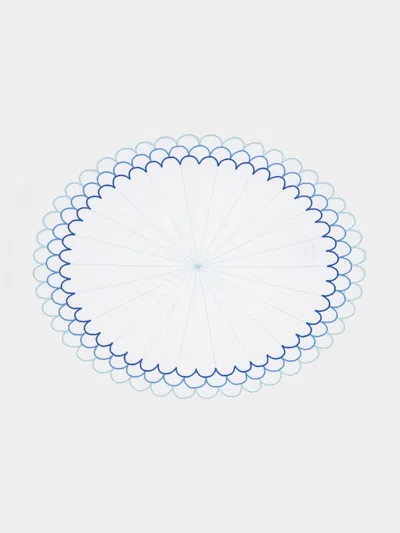 LOS ENCAJEROS ESCAMAS EMBROIDERED LINEN PLACEMATS (SET OF 4)