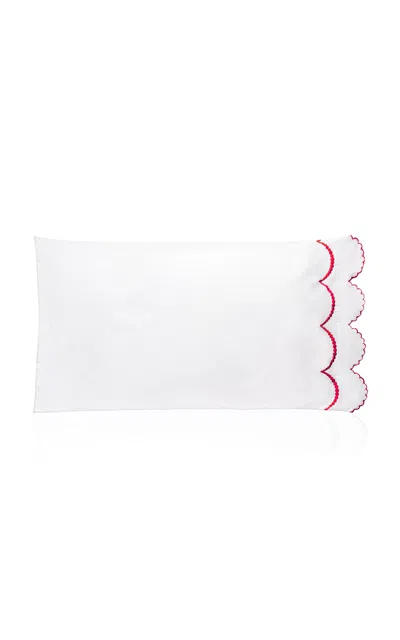 LOS ENCAJEROS PERLAS SATIN SET-OF-TWO STANDARD PILLOWCASES