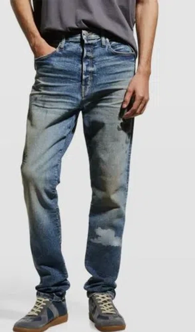 LOST DAZE $850 LOST DAZE MEN'S BLUE PORTAL SMILEY GRAPHIC JEANS PANTS SIZE 36