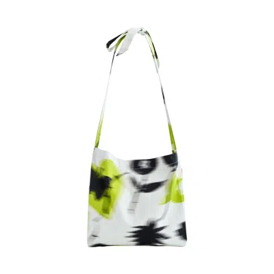 LOST PATTERN NYC WOMEN'S GREEN / BLACK / WHITE FRIDA X LOST PATTERN FRIDA'S DREAM COTTON CROSSBODY BAG - GREEN
