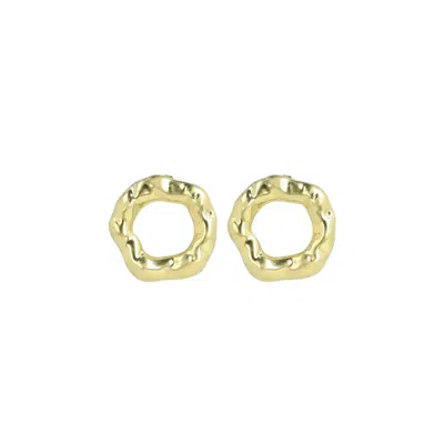 LOTT. GIOIELLI WOMEN'S GOLD CLASSIC EARRINGS CIRCLE DELUXE