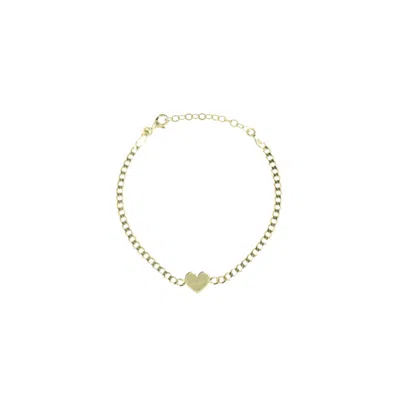 LOTT. GIOIELLI WOMEN'S GOLD CLASSIC LINK BRACELET HEART
