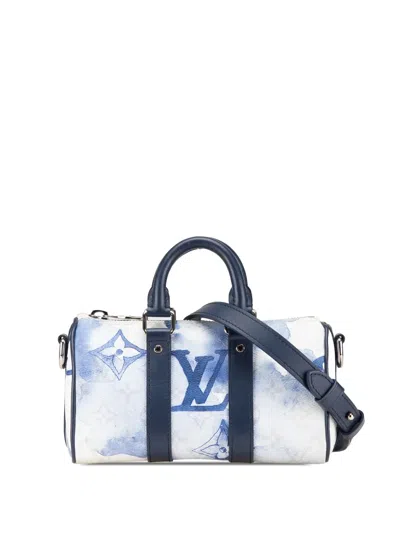 LOUIS VUITTON 2000-2024 MONOGRAM WATERCOLOR KEEPALL BANDOULIERE XS SATCHEL