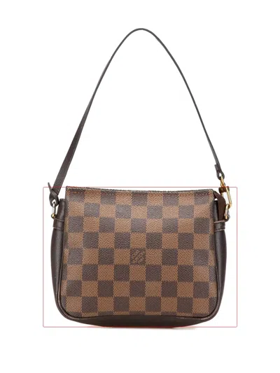 LOUIS VUITTON 2000 DAMIER EBENE TROUSSE POCHETTE HANDBAG