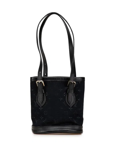 LOUIS VUITTON 2001 MONOGRAM MINI SATIN BUCKET BAG