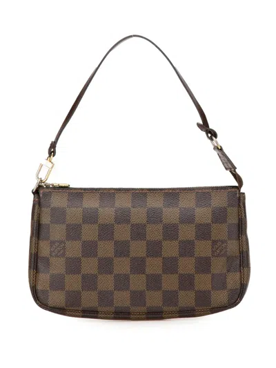 LOUIS VUITTON 2006 DAMIER EBENE POCHETTE ACCESSOIRES SHOULDER BAG