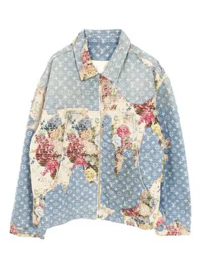 LOUIS VUITTON 2010S DESTROYED WORKWEAR DENIM JACKET