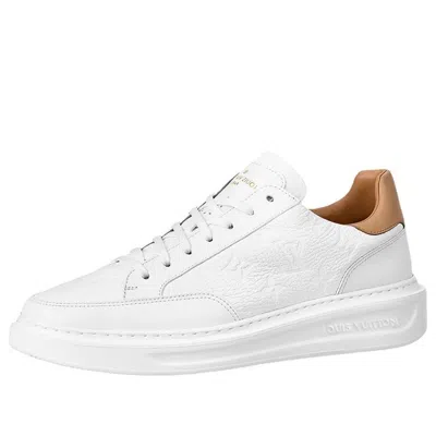 LOUIS VUITTON LOUIS VUITTON Beverly Hills Sneakers 'White Monogram with Caramel Collar'