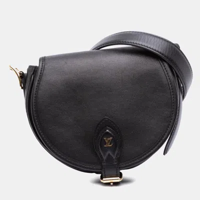 LOUIS VUITTON BLACK CALFSKIN TAMBOURIN