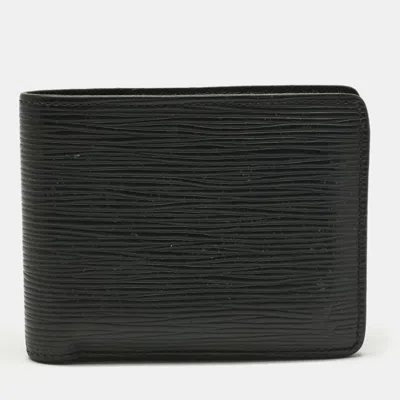 LOUIS VUITTON BLACK EPI LEATHER SLENDER WALLET