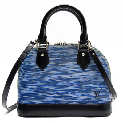 LOUIS VUITTON BLUE EPI LEATHER HANDBAG SHOULDER BAG (PRE-OWNED)