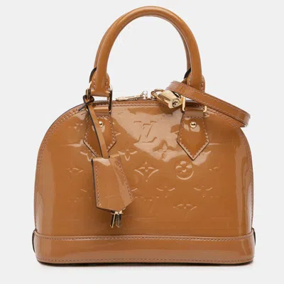 LOUIS VUITTON BROWN MONOGRAM VERNIS ALMA BB