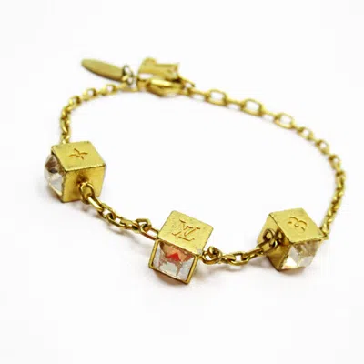 LOUIS VUITTON CLEAR CLEAR PLATING CHARM BRACELET (PRE-OWNED)