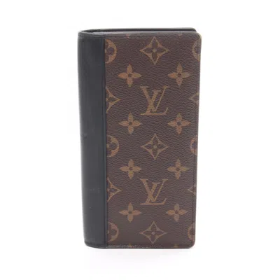 LOUIS VUITTON COATED CANVAS LEATHER LONG WALLET (BI-FOLD) (PRE-OWNED)