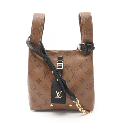 LOUIS VUITTON COATED CANVAS MONOGRAM REVERSE PVC LEATHER HANDBAG (PRE-OWNED)