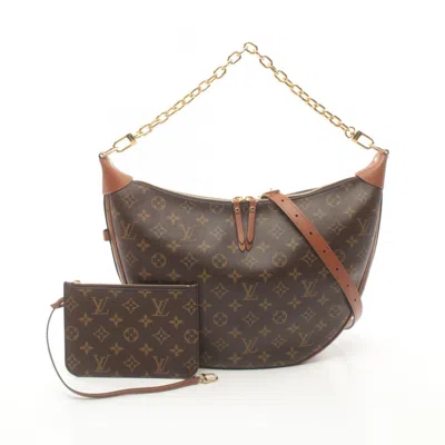 LOUIS VUITTON COATED CANVAS SHOULDER BAG (PRE-OWNED)