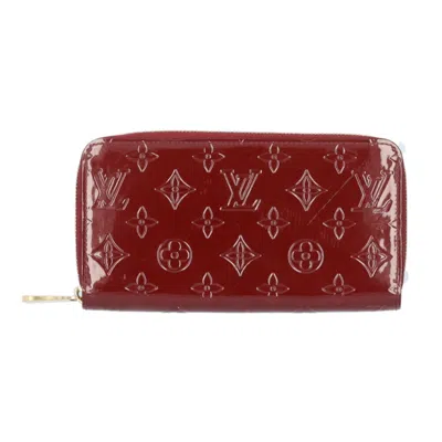 LOUIS VUITTON COLOR ROUGE FAUVISTE MONOGRAM VERNIS LONG WALLET (BI-FOLD) (PRE-OWNED)