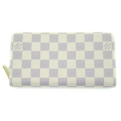 LOUIS VUITTON DAMIER AZUR DAMIER AZUR LONG WALLET (BI-FOLD) (PRE-OWNED)