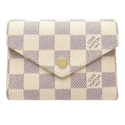 LOUIS VUITTON DAMIER AZUR DAMIER AZUR ROSE BALLERINE DAMIER AZUR WALLET (TRI-FOLD) (PRE-OWNED)