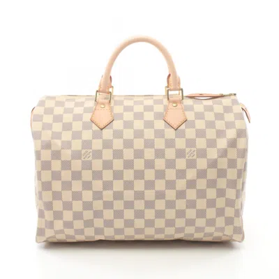 LOUIS VUITTON DAMIER AZUR LEATHER HANDBAG (PRE-OWNED)