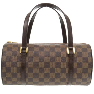 LOUIS VUITTON DAMIER CANVAS EBENE DAMIER CANVAS HANDBAG (PRE-OWNED)