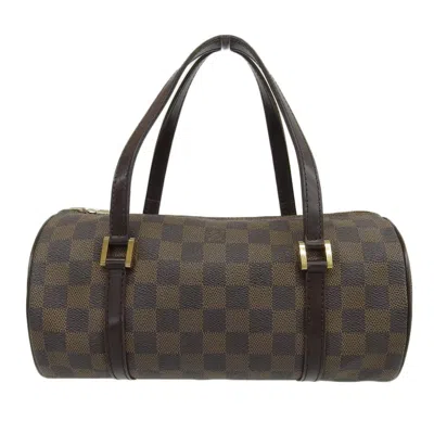 LOUIS VUITTON DAMIER CANVAS EBENE DAMIER CANVAS HANDBAG (PRE-OWNED)