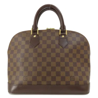 LOUIS VUITTON DAMIER CANVAS EBENE DAMIER CANVAS HANDBAG (PRE-OWNED)