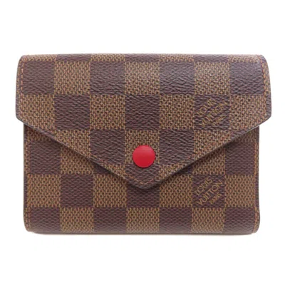 LOUIS VUITTON DAMIER CANVAS EBENE DAMIER CANVAS WALLET (BI-FOLD) (PRE-OWNED)