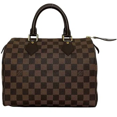 LOUIS VUITTON DAMIER DAMIER CANVAS EBENE DAMIER CANVAS HANDBAG (PRE-OWNED)