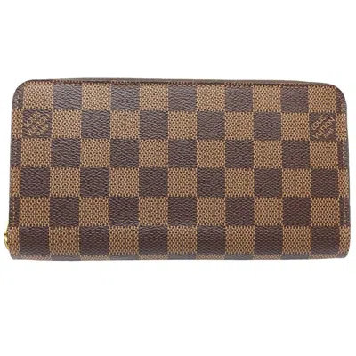 LOUIS VUITTON DAMIER DAMIER CANVAS EBENE DAMIER CANVAS LONG WALLET (BI-FOLD) (PRE-OWNED)