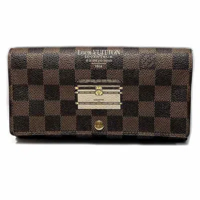 LOUIS VUITTON DAMIER DAMIER CANVAS EBENE GALLE WALLET (BI-FOLD) (PRE-OWNED)