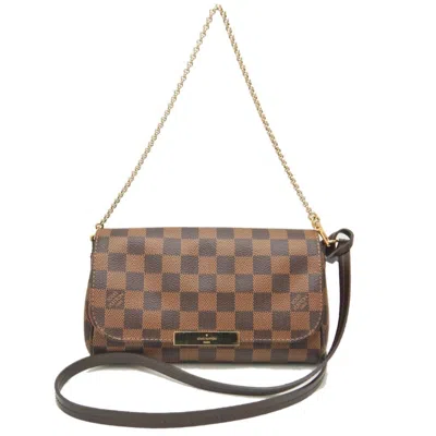 LOUIS VUITTON DAMIER DAMIER CANVAS EBENE PVC SHOULDER BAG (PRE-OWNED)