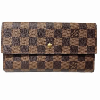 LOUIS VUITTON DAMIER DAMIER CANVAS WALLET (TRI-FOLD) (PRE-OWNED)