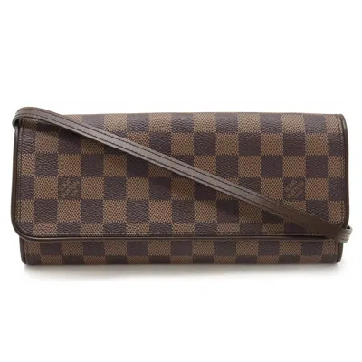 LOUIS VUITTON DAMIER PVC CLUTCH BAG SHOULDER BAG (PRE-OWNED)