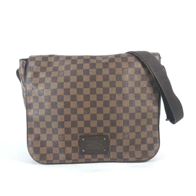 LOUIS VUITTON EBENE DAMIER CANVAS MESSENGER BAG SHOULDER BAG (PRE-OWNED)