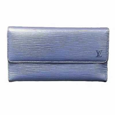 LOUIS VUITTON EPI EPI LEATHER LONG WALLET (TRI-FOLD) (PRE-OWNED)