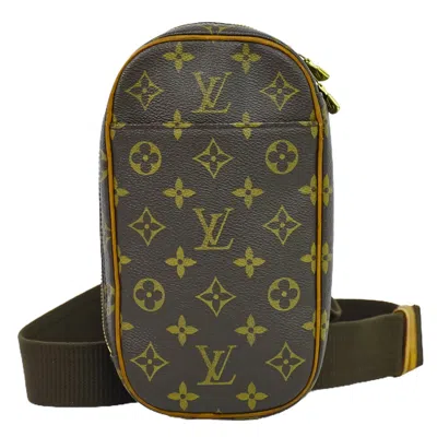 LOUIS VUITTON GANGE CANVAS CLUTCH BAG (PRE-OWNED)