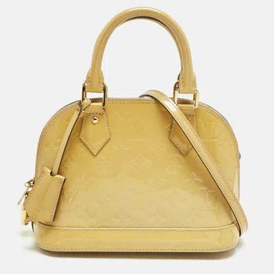 LOUIS VUITTON JAUNE PASSION MONOGRAM VERNIS ALMA BB BAG