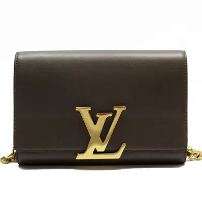 LOUIS VUITTON LEATHER POCHETTE SHOULDER BAG (PRE-OWNED)