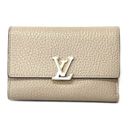 LOUIS VUITTON LEATHER WALLET (TRI-FOLD) (PRE-OWNED)