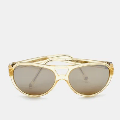 LOUIS VUITTON LIGHT YELLOW Z0185W AVIATOR SUNGLASSES
