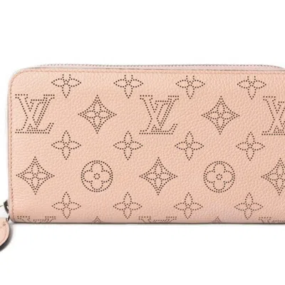 LOUIS VUITTON MAGNOLIA PINK LEATHER LONG WALLET (BI-FOLD) (PRE-OWNED)