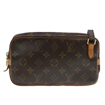 LOUIS VUITTON MARLY CANVAS SHOULDER BAG (PRE-OWNED)