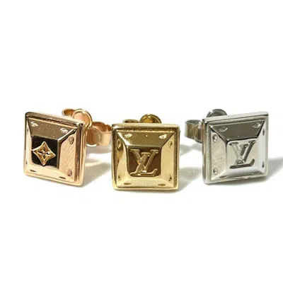 LOUIS VUITTON METAL STUD EARRINGS (PRE-OWNED)