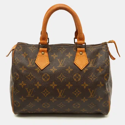 LOUIS VUITTON SPEEDY 25 MONOGRAM CANVAS BAG