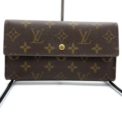 LOUIS VUITTON MONOGRAM CANVAS WALLET (TRI-FOLD) (PRE-OWNED)