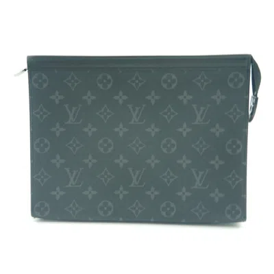 LOUIS VUITTON MONOGRAM ECLIPSE CLUTCH BAG HANDBAG (PRE-OWNED)