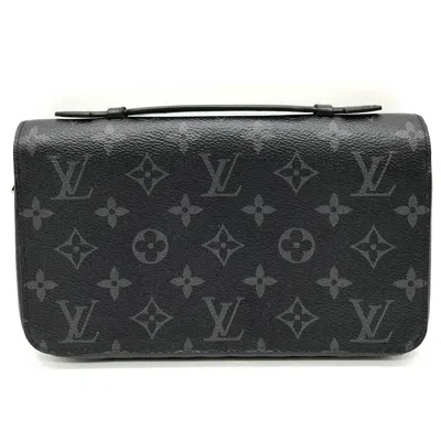 LOUIS VUITTON MONOGRAM ECLIPSE MONOGRAM ECLIPSE LONG WALLET (BI-FOLD) (PRE-OWNED)