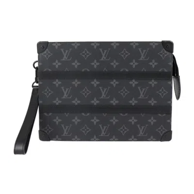 LOUIS VUITTON MONOGRAM ECLIPSE MONOGRAM ECLIPSE MONOGRAM ECLIPSE CLUTCH BAG HANDBAG POUCH (PRE-OWNED)