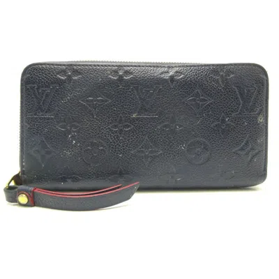 LOUIS VUITTON MONOGRAM EMPREINTE MARINE ROUGE NAVY COLOR MONOGRAM EMPREINTE LONG WALLET (BI-FOLD) (PRE-OWNED)